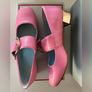 Mary Jane Big Gold Buckle